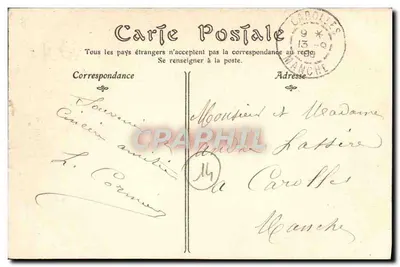 Trouville-sur-Mer — As pontas no momento da maré — editor desconhecido, n° 54 — Verso