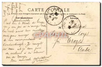 Trouville (Calvados) — Hotel de la Ciudad — editor París, n° 10 — Reverso