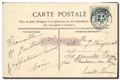 Trouville - A Igreja Nossa Senhora do Bom Socorro — editor L.V.A. Ch — Verso