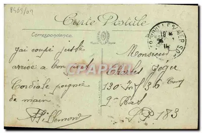 Trouville — L'Église Notre-Dame des Victoires et les Quais — L.I. — n°85 — Verso