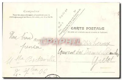 Trouville — Hotel das Rochas Negras — Y.P. Pâtre, n°639 — Verso