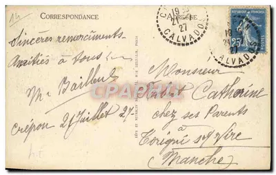 Arromanches — A Igreja — LL — Verso