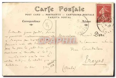 Asnelles (Calvados) — La Digue di Mare e le Ville — editore sconosciuto, n° 57 — Verso