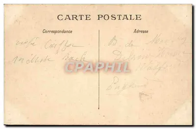Carta postal geográfica do Calvados — editor Imp. Caillard, Paris — Verso