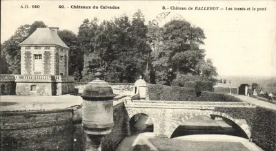 Castelo de Balleroy — Os fosso e o ponte — A.D. 140, série Castelos do Calvados