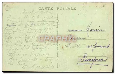 Bayeux — Pomnik Alaina Chartiera i Williama de Machauta — A. Dubosq, édit. — Rewers