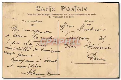 Bayeux — A Praça do Castelo — ND Poot, n°135 — Verso