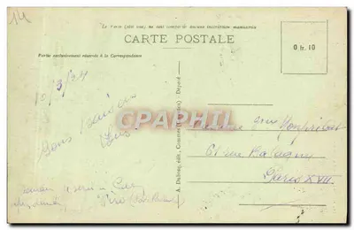 Bayeux - Rue Saint-Martin e dos Cuisiniers — A+D, editor A. Dubois — Verso