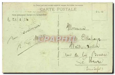 Bayeux - A Catedral, A Casa de Detenção e o Hotel de Ville — A.D. 52 — Editor A. Dubosc — Verso