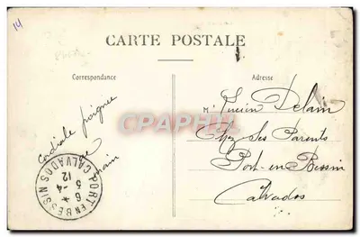 Bayeux — Centrale toren en Zuidpoort van de Kathedraal — Uitgever onbekend, n° 40 — Achterkant