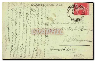 Bayeux - De Kerk - Binnenkant — A. Dabosq, uitgever, n°52 — Achterkant
