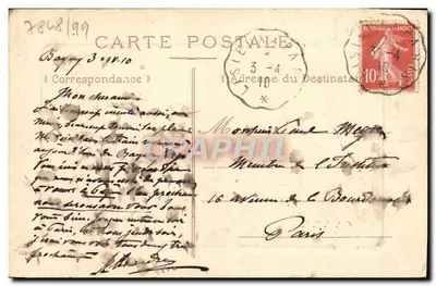 Bayeux - Ogólny widok — wydawca nieznany, numer serii nieczytelny — Rewers