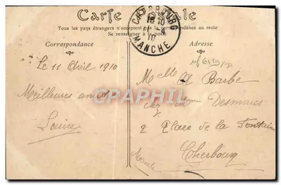 Bayeux — Vista geral tirada da Carrière — Editor não identificado, n° de série 52 — Verso