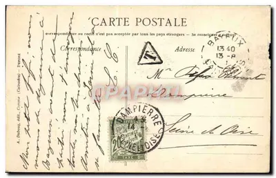 Bayeux — Maison de bois du XIVe siècle — La rue des Cuisiniers — A. Dabosq, éditeur — Verso