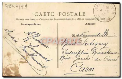 Bérnieres-sur-Mer — Katedra — B. F., Paryż — Rewers