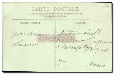 Cabourg — Widok na kalwarię nad absydą kościoła — LL. n°36 — Rewers