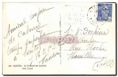 Cabourg — La Terrasse des Anglais — éditeur REALPHOTO & CAP. PARIS n° 198 — Verso