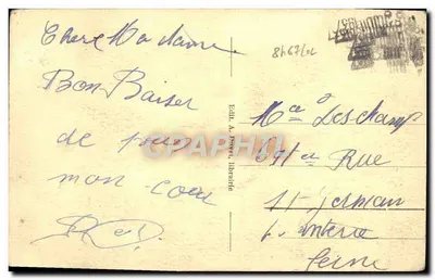 Cabourg - Ogród i Kasyno — Wydawca A. Puvé, n°42 — Rewers