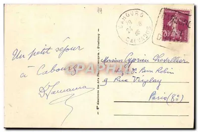 Cabourg - Ogród i Kasyno — Rewers