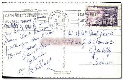 Cabourg (Calvados) — Uitzicht op het gehele strand — Edities Gaby — Achterkant