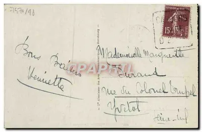 Cabourg - Bulwar Anglików i Wielki Hotel — wydawca nieznany, nr serii 2 — Rewers