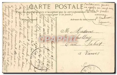 Widok Franconville-sur-Loir — wydawca nieczytelny, numer seryjny nieczytelny — Rewers