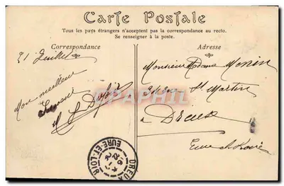 Cabourg — Le Avenue des Sapins e del Carréfou — Verso