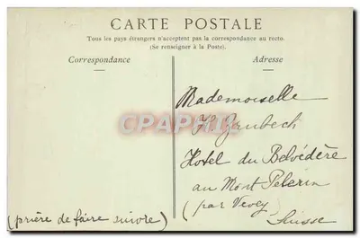 Cabourg — Plaża, widok z dikego — kolekcja ND. Fot. Marguerite — Rewers