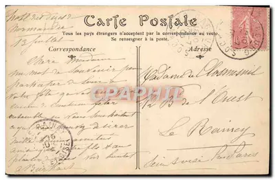 Cabourg — A Praia, vista tirada da Digue — editor N.Y. Blay — Verso