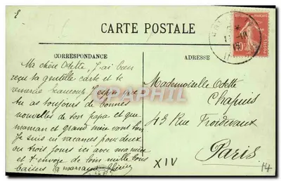 Cabourg — Plaża — Widok w kierunku Wielkiego Hotelu — LL — Rewers
