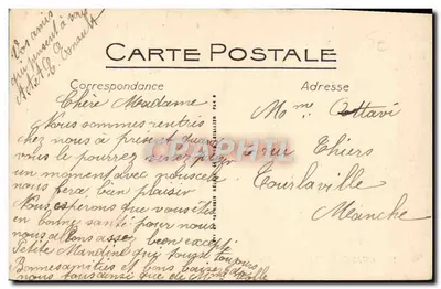 Zamek w Combray (Calvados) — Ogólny widok — Wyd. Maurice Duvey, Lisieux — Rewers
