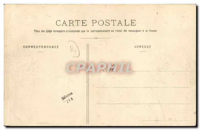 Bilhete postal antigo Environs de Bayeux Château de Commes — Verso