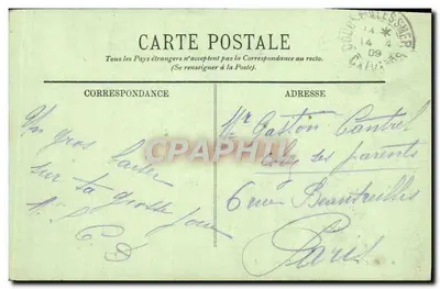 COURSEULLES — A Praia — LL. — Verso
