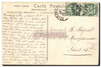 Courseulles-sur-Mer — Zamek (XVII wiek) — Wydawca nieznany, nr 198 — Rewers