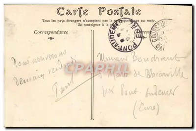 COURSEULLES-SUR-MER — Widok z nabrzeża — N.D. Théa — Rewers