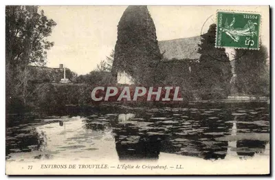 Environs de Trouville — A Igreja de Cricquebœuf — LL