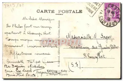 A Lagoa de CRICQUEBOEUF, perto de Villerville-sur-Mer (Calvados) — Editora Gaby, n° 2 — Verso