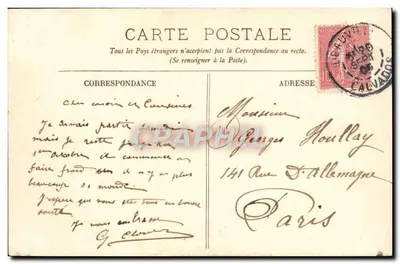 Regiões de Trouville — Igreja de Cricquebœuf — LL. N° 109 — Verso