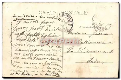 Okręgi Trouville — Kościół Cricquebeuf — LL. — nr 109 — Rewers