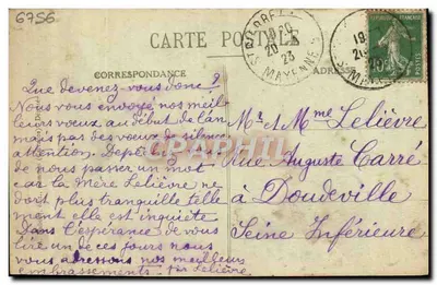 Pamiątka z Délivrande — A+D 21 — Rewers
