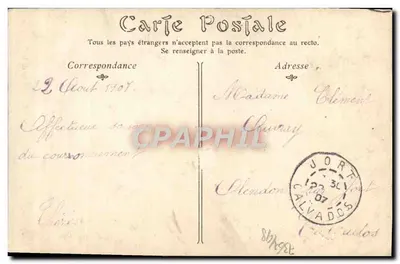La Délivrande (Calvados) — Najświętsza Pani Pocztówka — Rewers
