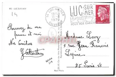 Luc-sur-Mer — vista panorámica — Cie des Arts Photoméca (n°892) — Reverso
