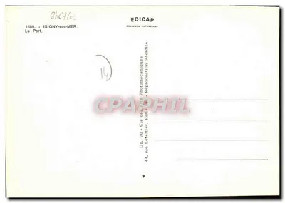 Isigny-sur-Mer — O Porto — Édicap Dor de Natureza — Verso