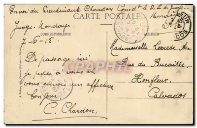 Mondaye (Calvados) - A Assunção - Capela da Virgem - obra de Melchior Verly (1742) — Verso