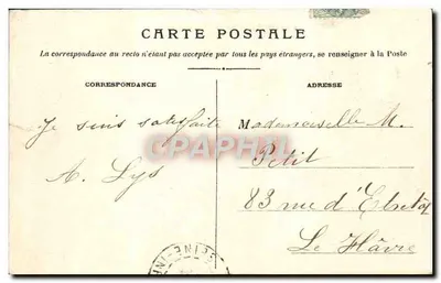 Lisieux — Uitzicht op de Brug van Caen — Uitgever Tribouillard, n°21 — Achterkant