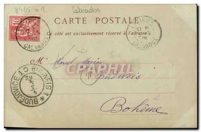Lisieux — Casas da Grande-Rue — Livraria-Papelaria A. Ghente, 10, Rue Pont-Montain — Verso