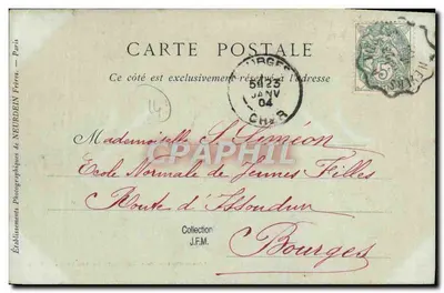 Lisieux — Ogólny widok — Książnica i Papierownia Albert GRENTÉ, 10 Rue Pont-Mortain — Rewers