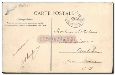 Lisieux — Allgemeiner Blick — Antike Ansichtskarte Nr. 2823 — Rückseite