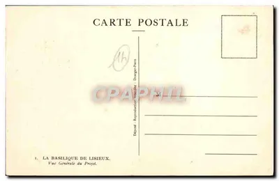 Bazylika w Lisieux — Ogólny widok projektu — Dröger-Paris — Rewers