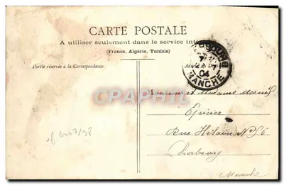 Lisieux - Caserne Delaunay — vue de l'édifice avec inscription manuscrite — éditeur non visible — Verso